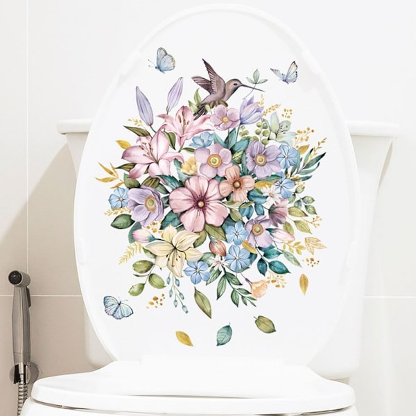 4 kpl Kylpyhuoneen wc-tarra Kukkatarrat seinätarra 4PCS