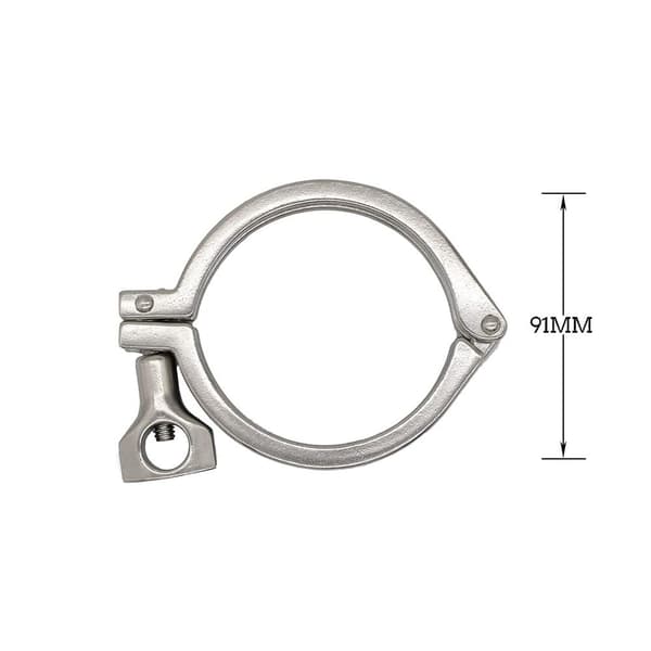1Pc 3" Sanitær Tri-clamp Tri Clamp Clover Sanitetsrørfitting