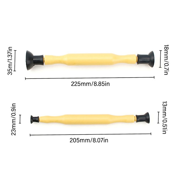 2ST/ Set Valve Lapping Sticks Reparationsverktyg Modifiering