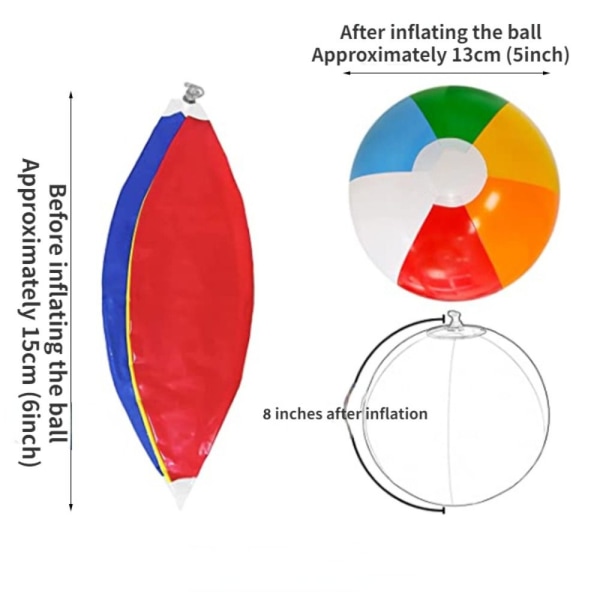 2/4 stk oppblåsbare ballonger Vannspillballong 2PCS-36CM 2pcs-36cm