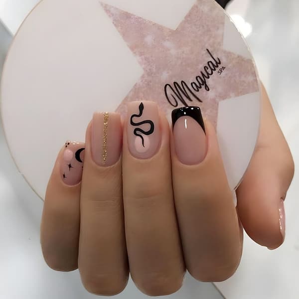 24st False Nails Short Square DY491 DY491 DY491