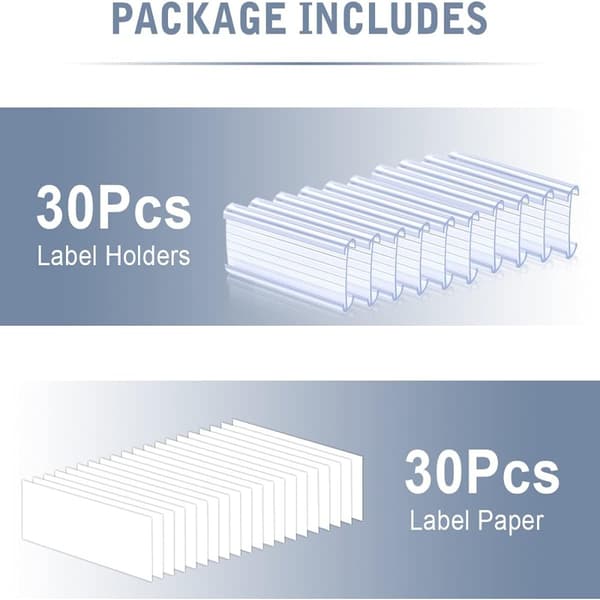 Plastik Labelholdere Labelholder Billetdisplayholder