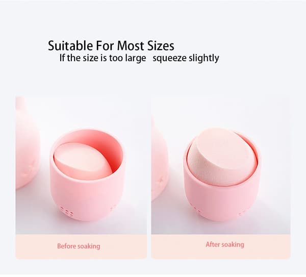 Powder Puff Tørring Case Blender Holder GRØN green