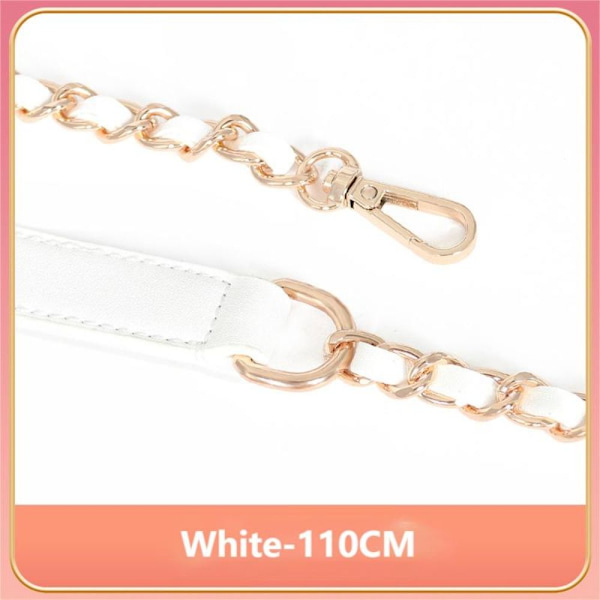 110cm Taske Metal Kæde Taske Strap HVID white