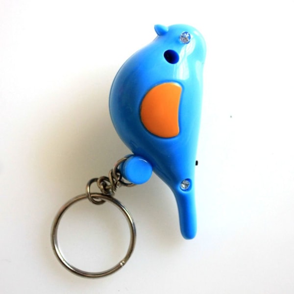 Key Finder Bird Nyckelring Whistle BLUE blue