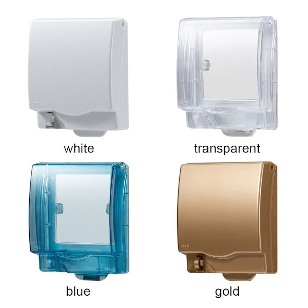 Låsbar 86 Typ Switch Case Vattentät Dammtät Box VIT white
