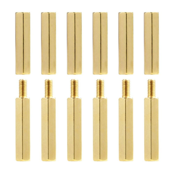 180 st Hex Mässing Spacer Sortiment Kit Standoff skruvmutter
