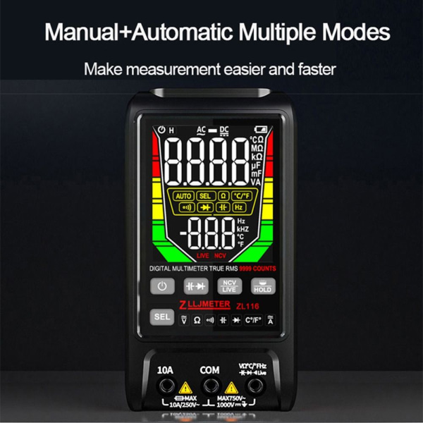 Digital Multimeter Spændingsdetektor Spændingsmåler