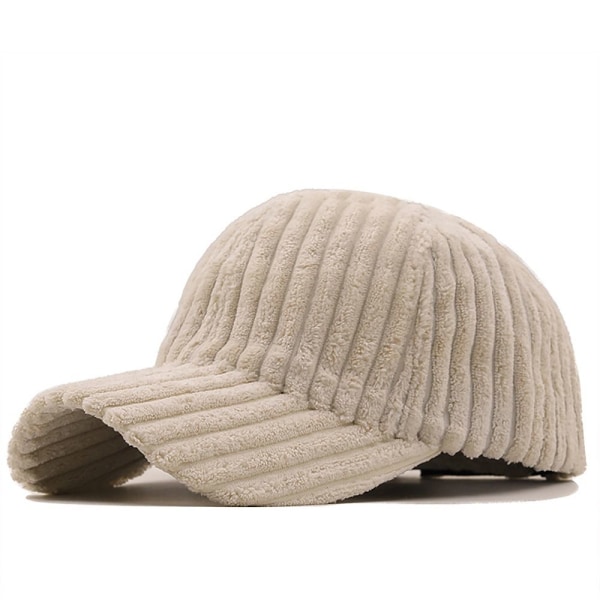 Corduroy baseballcaps Vinterluer BEIGE BEIGE