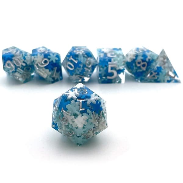 7 st/set Fluid Dice Set Flytande Tärningar 11 11 11