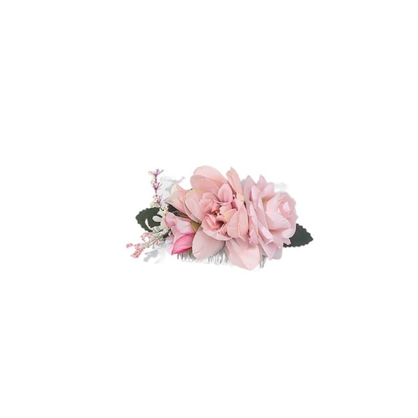 Morsiuskukka hiuskampa Rose Hairpin PINK Pink