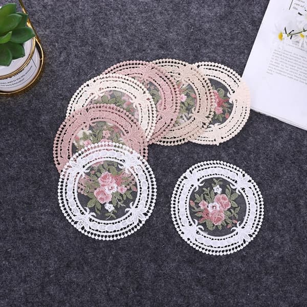 Lace Coaster Insulation Mat 5 5 5
