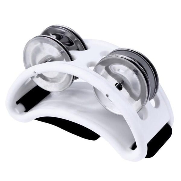 Foot Tambourine perkusjonsinstrumenter HVIT White