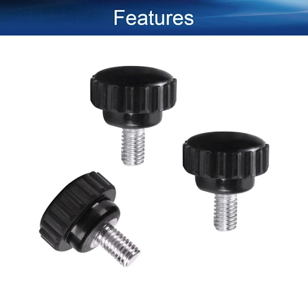 10 kpl uurretut peukaloruuvit kiristysnupit uros M6 x 10 mm metriset