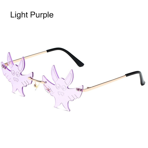 Lepakon muotoiset aurinkolasit Goth Glasses VAALEAPUPULAINEN VAALEAPUPULAINEN Light Purple