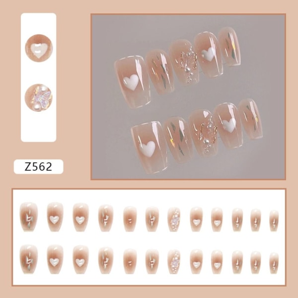 24st Fake Nails Short French Z563 Z563 Z563