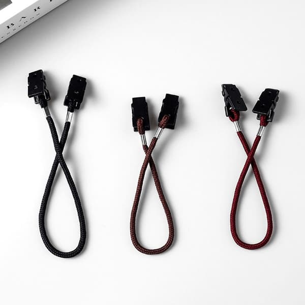 4stk Hatteklips Cap-holder BRUN brown