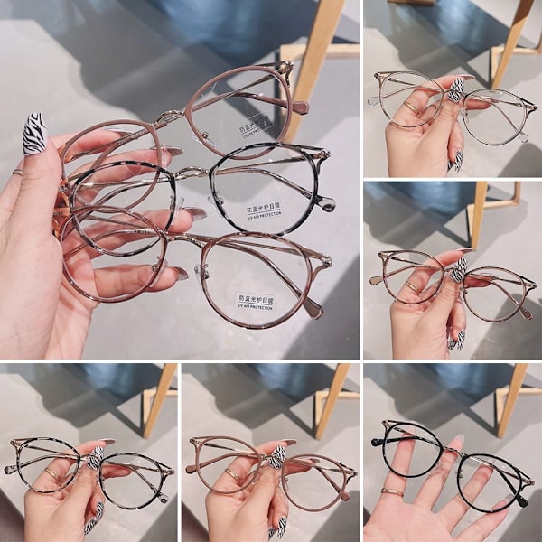 Anti-Blue Light Glasses Ylisuuret silmälasit LÄPINÄKYVÄT Transparent