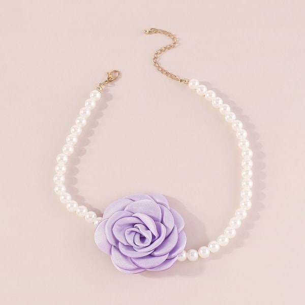 Smykker Halskæde Rose Choker GUL yellow