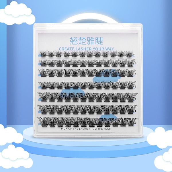 Cluster Vipper Individuelle Vippefjer False Eye Lashes