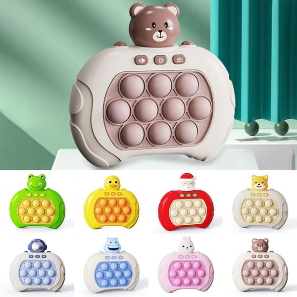 Pop Light Fidget Spill Quick Push Bubble Spill Håndtak Leker 6 6