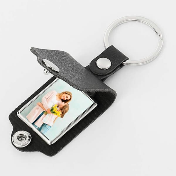 PU Picture Custom Keychain Tyhjä Avaimenperä PUNAINEN Red