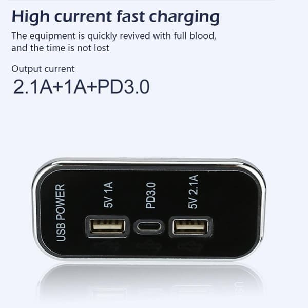 Billaddar Uttag USB Laddningssplitter 2.1A 1A PD3.0