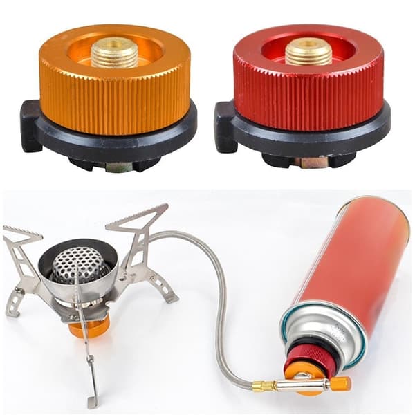 Camping Dåser Adapter Komfur Dåser Adapter SØLV silver