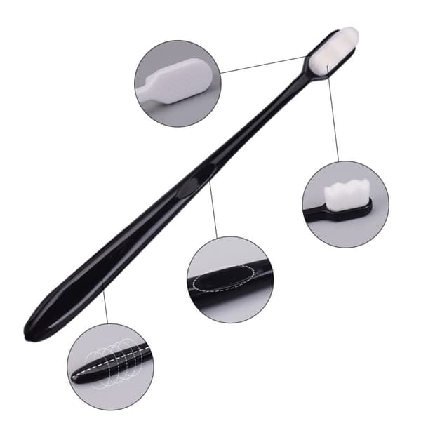 Nano-hammasharjat Manuaalinen hammasharja BLACK WAVY WAVY Black Wavy-Wavy