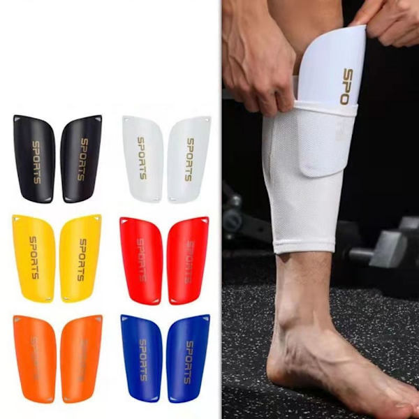1 par Fodbold skinnebensholder Fodbold skinnebensbeskytter Betræk RØD L red L