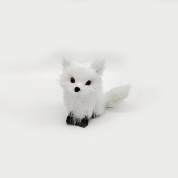 Simulering Furry Fox Model Rævefigurer HVID A A White A-A