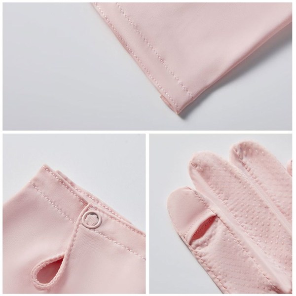 Ice Silk Gloves Anti-UV hansker ROSA pink