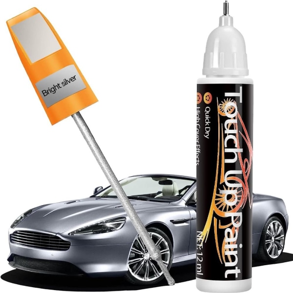 Car Scratch Remover Pen Car Touch Up Pen SØLV silver