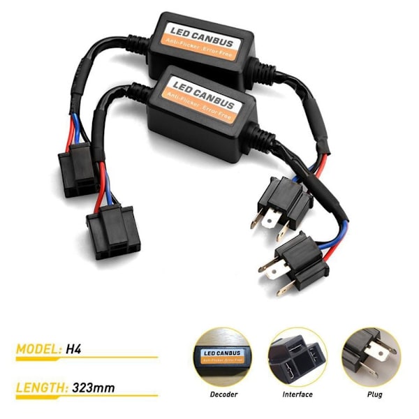 1PC Automotive LED Decoder LED Canbus Decoder H4 H4