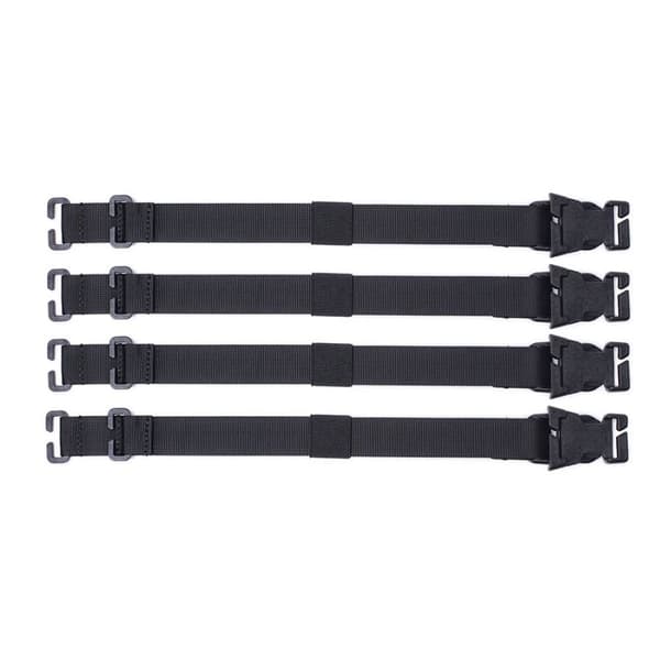 4stk Tactical MOLLE Stropper Kompresjonsstropper SVART Black