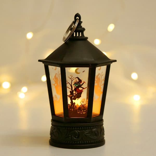Halloween Pumpkin Castle Lamp LED Candle Light GRESKIN STIL Pumpkin Style