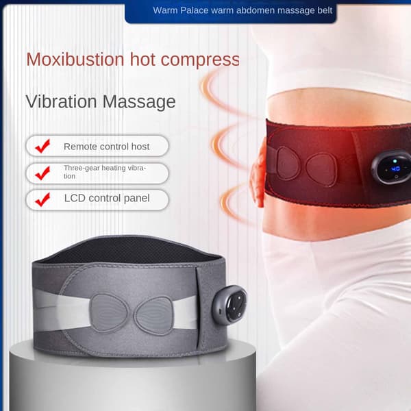 Taljestøttebælte Abdominal Massager GRÅ grey