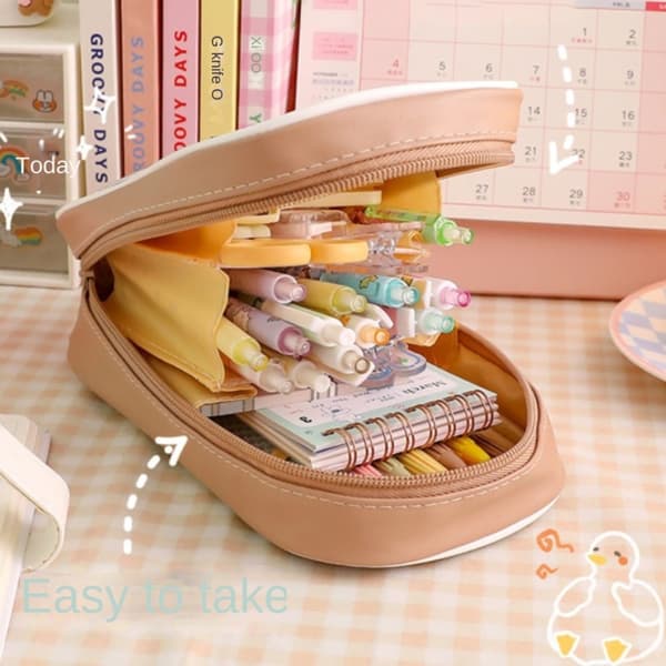 Blyantvesker Blyantveske BRUN Brown