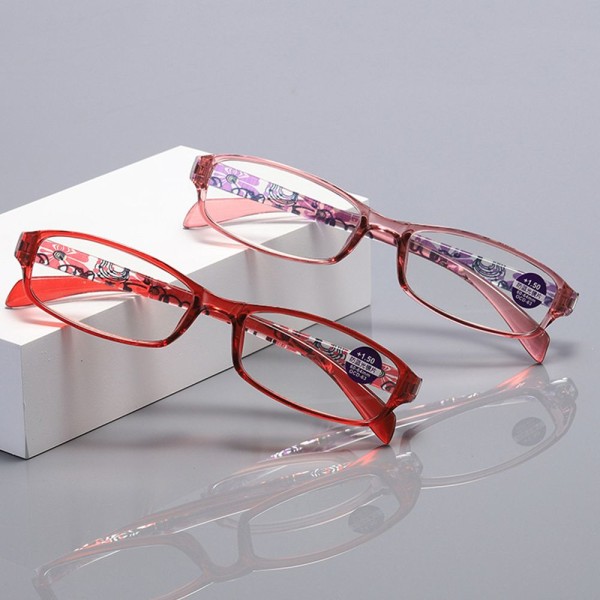 Läsglasögon Presbyopic glasögon RÖD STYRKE +2,50 red Strength +2.50-Strength +2.50