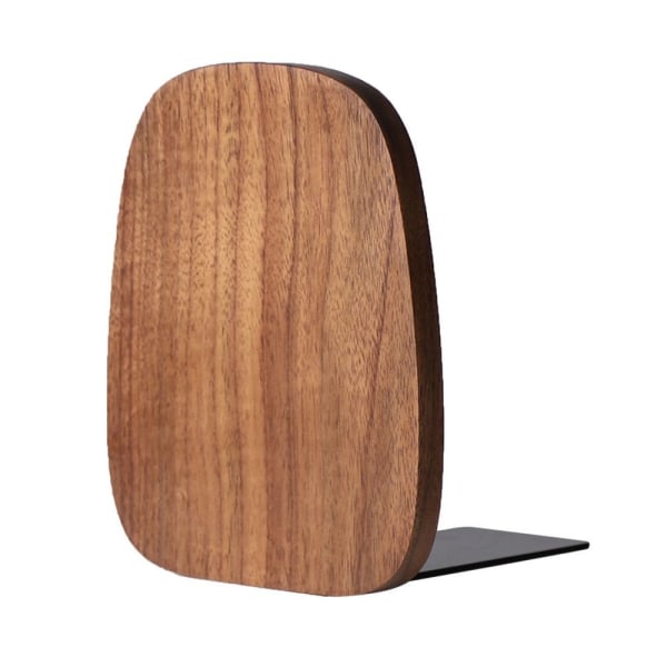 2 Stk Desktop Bogstøtte Art Book Stand SORT VALNØDDE TRÆ SORT Black Walnut Wood