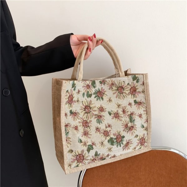 Lin Tote Bag Håndveske BEIGE L beige L