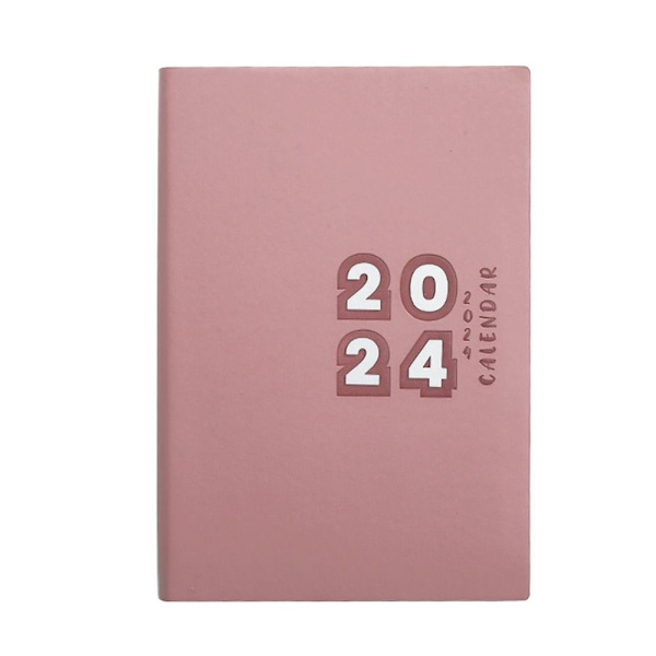 2024 Agenda Kirja Kalenteri Kirja PINK pink