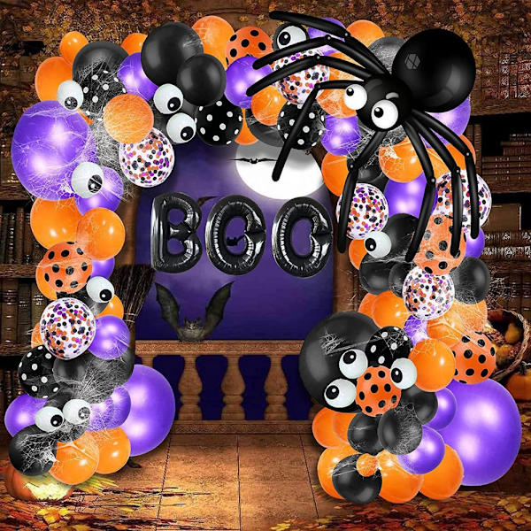 Halloween Ballong Garland Kit Arch Halloween Ballonger Set SET 3 Set 3