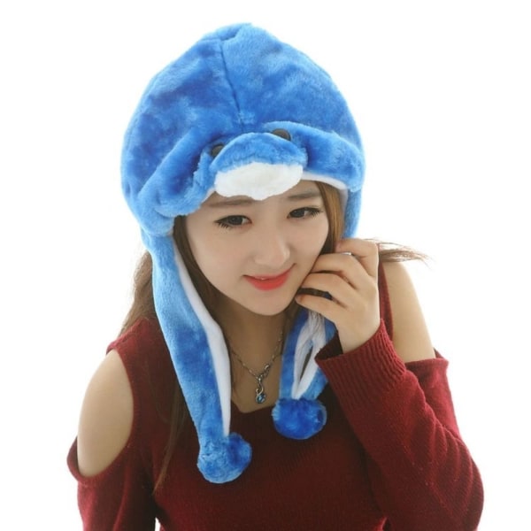 Plysj Moving Hat Animal Earklap Hat 9 9 9