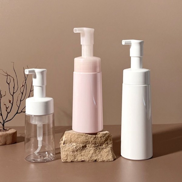 2 kpl vaahtopumppupullo tyhjä pumppupullo läpinäkyvä 150ml 150ml transparent 150ml-150ml
