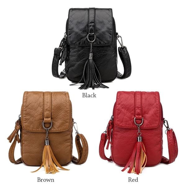 Liten Axelväska Messenger Bag RÖD red