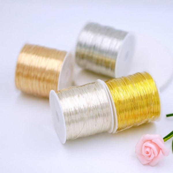 Messing Wire Smykker Making Wire 0,4MMGULD GULD gold | 0.4mmgold | Fyndiq