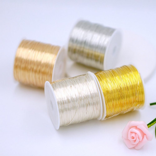 Messing Wire Smykker Making Wire 0,4MMKC GULD KC GULD 0.4mmkc gold
