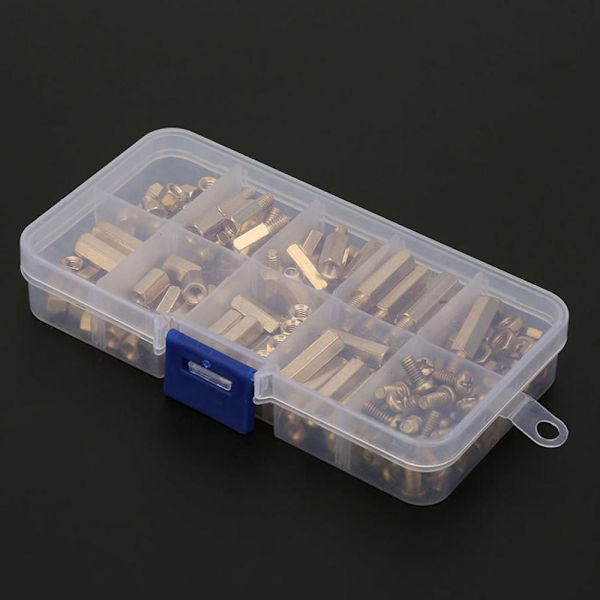 180 stk Hex Messing Spacer Sortiment Kit Standoff skruemutter