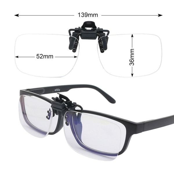 Clip Presbyopiske briller Læsebriller STRENGTH 250 Strength 250